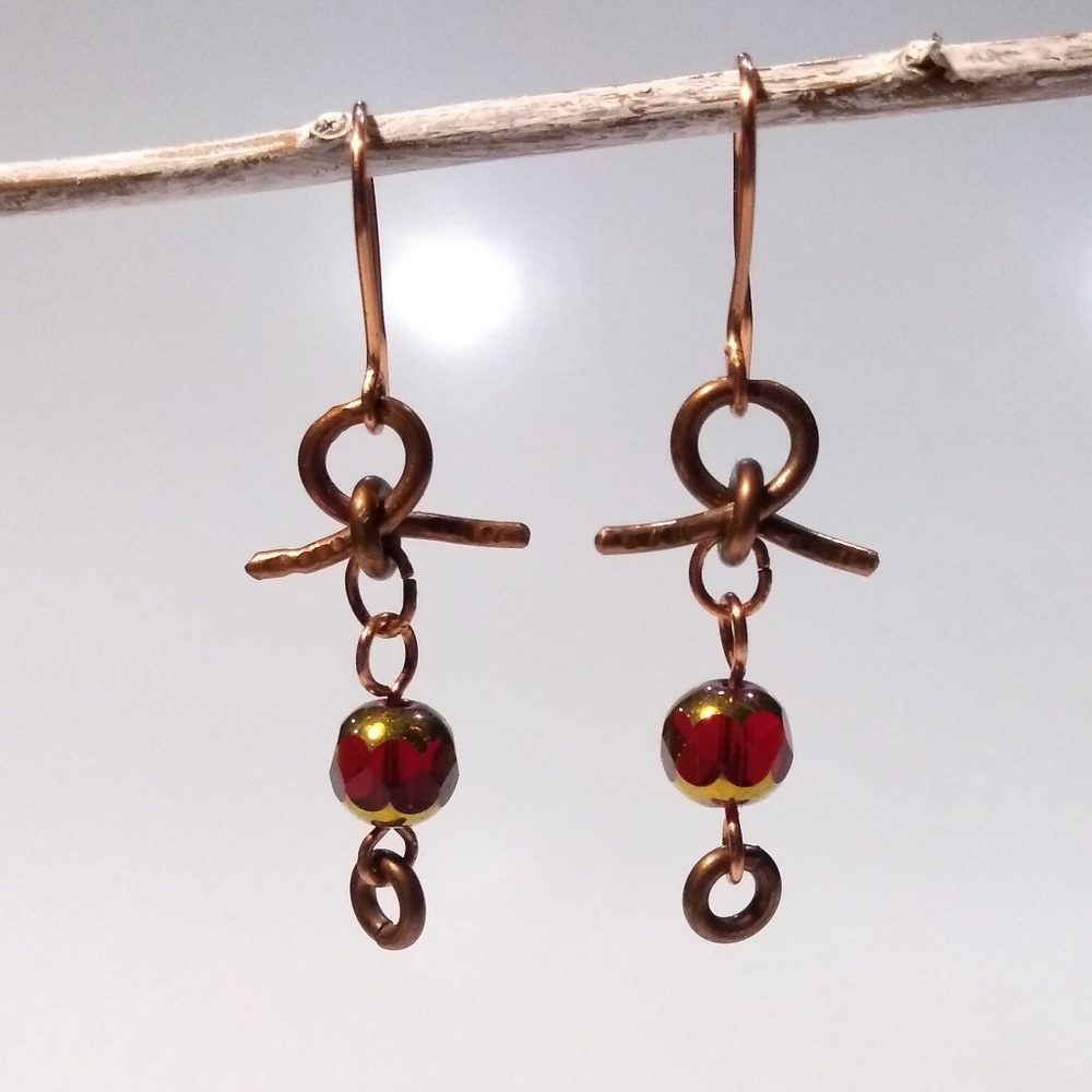 Designer's Collection Copper Earrings.